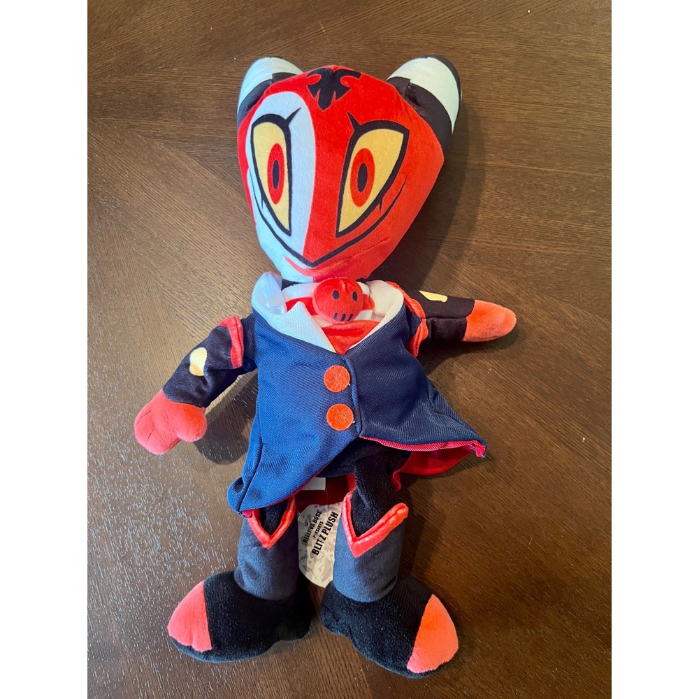 Shark Robot Helluva Boss Blitz Plush Unisex 14" Red NWT Vivziepop Stuffed Animal
